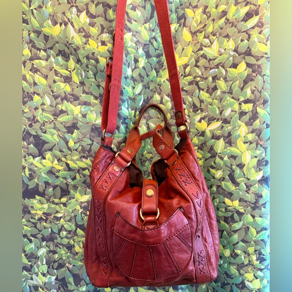 Lucky Brand Handbags - Vintage Lucky Brand Leather Hobo Satchel Bag